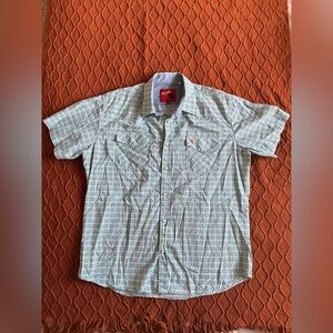 Short sleeve pearl snap